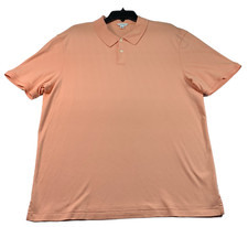 Calvin Klein Polo Shirts Mens Size Xlarge Orange Short Sleeve Cotton Casual