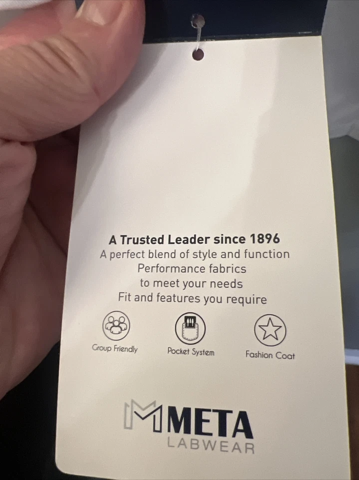  White Swan Brands Matter Lab Coat Extra Small New Tags - Image 4 of 4