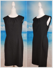 the LIMITED Womans Little BLACK DRESS Fitted LINED Stretch Back Zip size 6