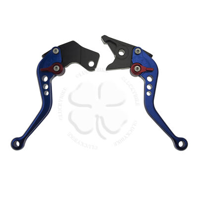 CNC Shorty Brake & Clutch Levers Blue For Suzuki GSXR 600 750 95