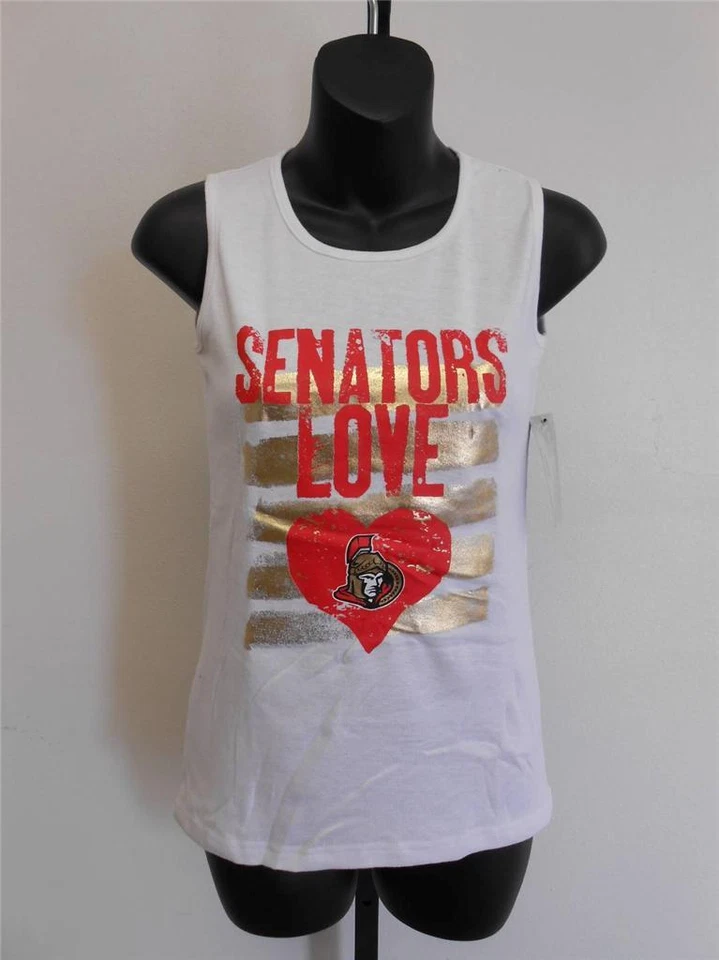 NUEVO-REMENDADO Ottawa Senators Jóvenes Niñas Mediana M 10-12 Adidas Camiseta sin Mangas Foto 3 de 4