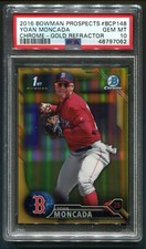 2016 Bowman Chrome Yoan Moncada 1ST Gold Refractor 5/50 PSA 10 GEM MINT 💎