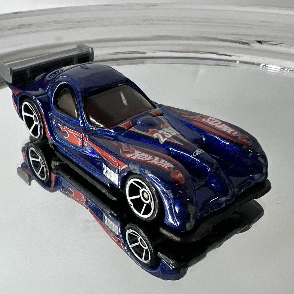 Vintage 1996 Hot Wheels World Racers Panoz GTR-1 Blue Die