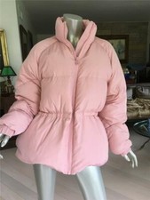Ganni Whitman Padded Tech Puffer Jacket In Light Pink Size 42