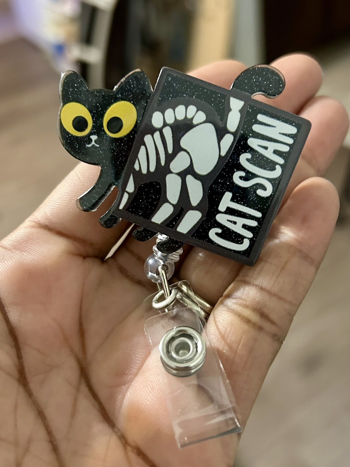 CAT SCAN , Radiology, Tech,RN, NURSE, Reel ID Badge Holder, NBC