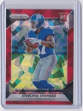 2016 Panini Prizm Sterling Shepard Red Crystals refractor rookie card / Giants. rookie card picture