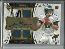 Matt Barkley 2013 Topps Supreme Autograph Game Jersey Patch Rookie #10/15