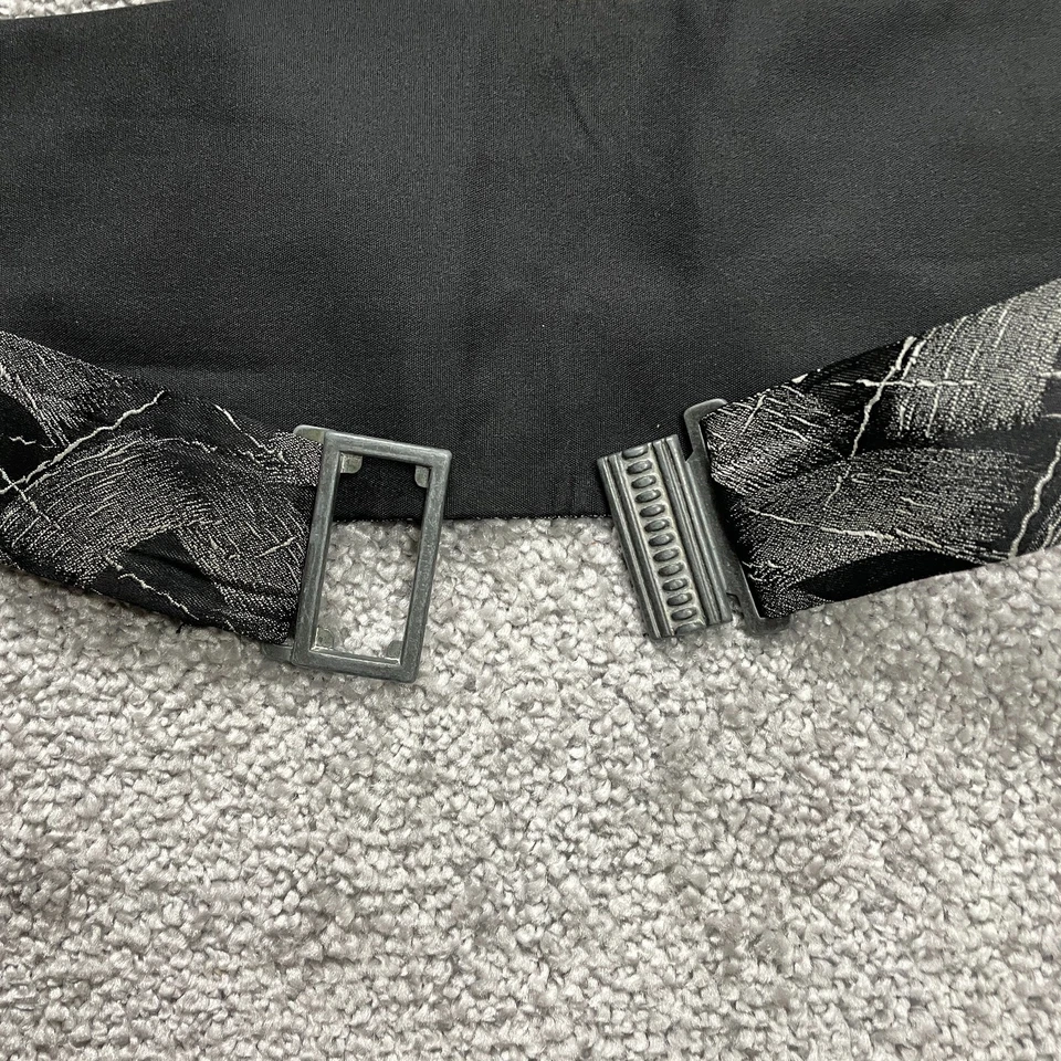 Uniforms to You Cummerbund Para Hombres 32 A Gris Negro Traje Vestido Formal Cintura Foto 2 de 4