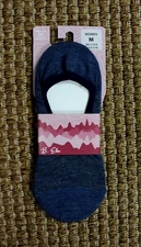 B. Ella Women's Wool Blend Low Cut No Show Socks - Blue - USA MADE