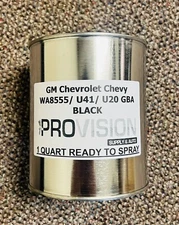 GM CHEVROLET WA-8555 EBONY BLACK QUART READY-TO-SPRAY