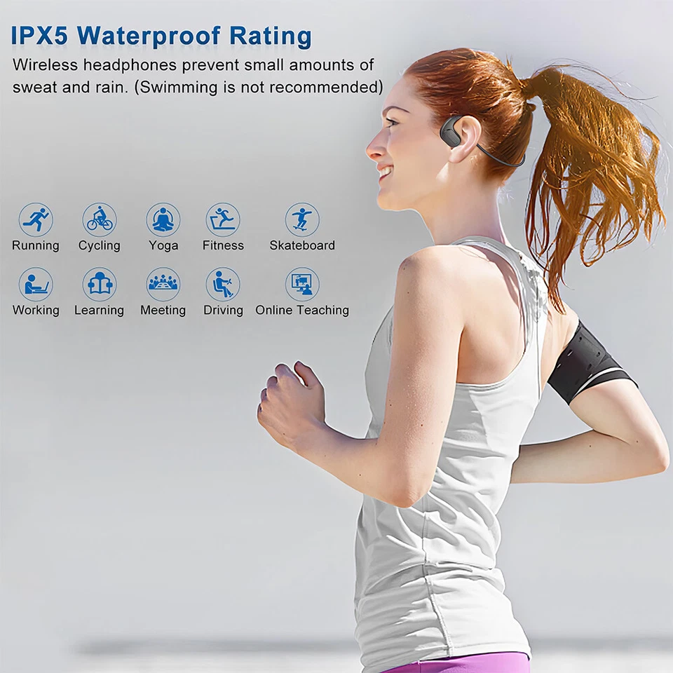 Mpow Wireless Bluetooth Headsets Detachable Mute MIC Open Ear Trucker Headphones - Image 4 of 4