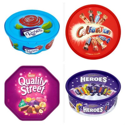 Nestle Cadbury Roses Quality Street Celebrations Heroes Chocolate