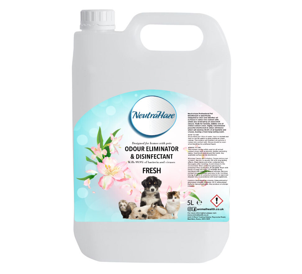 5L NeutraHaze Pet Odour Eliminator Disinfectant Pet Safe, Kennels