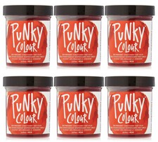 6 X Jerome Russell Punky Colour Semi-Permanent Hair Color Fire 1410