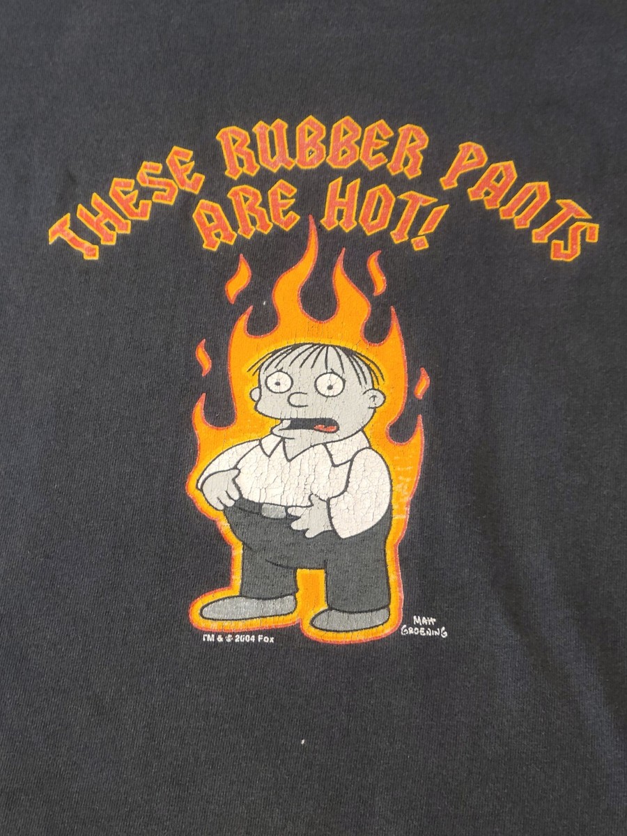 vtg The Simpsons tshirt XL ralph wiggum These Rubber Pants Are