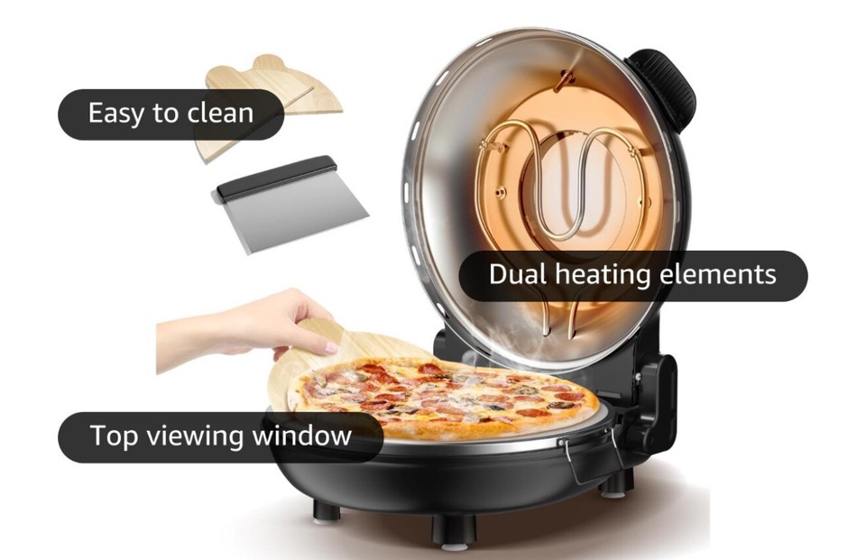 MisterChef Four à pizza électrique d'intérieur