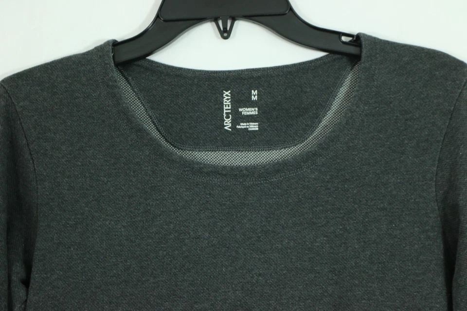 Camiseta pulóver tejida para mujer Arc'Teryx mezcla de algodón mediana línea A Foto 2 de 4