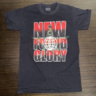 Neu Found Glory Logo Star Globe T-Shirt S Pop Punk Band Tee schwarz