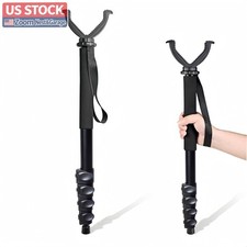 US Stock Hunting Shooting Stick Monopod Adjustable Rifle Rest Support