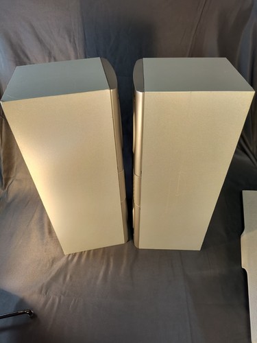 Pair of Onkyo SKF-540F Speakers Left and Right 130W 8Ω Silver TESTED CHECK PICS - Picture 12 of 24