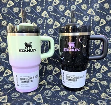 🦇🎯Stanley x Target SPELLCAST BLACK+HYPNOTIC GREEN Halloween 20oz Tumblers, NEW