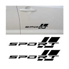 2PCS/Set Sport Letter Logo Car Decal, 16 Inch Reflective Vehicle Body Rear Bu...