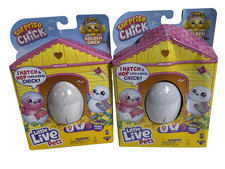 Little Live Pets Surprise Chick Interactive Toy in Pink Egg Mystery Pack - x2