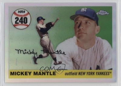 2006 Topps Chrome Home Run History Refractor /500 Mickey Mantle #MHR240 HOF 0i7l