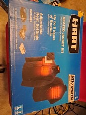 New HART 20 Volt Heated Black Jacket / Coat Kit, Size: L Or M