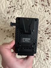 Andoer V-Lock V Mount Battery Plate to BP-U Dummy Battery Adapter