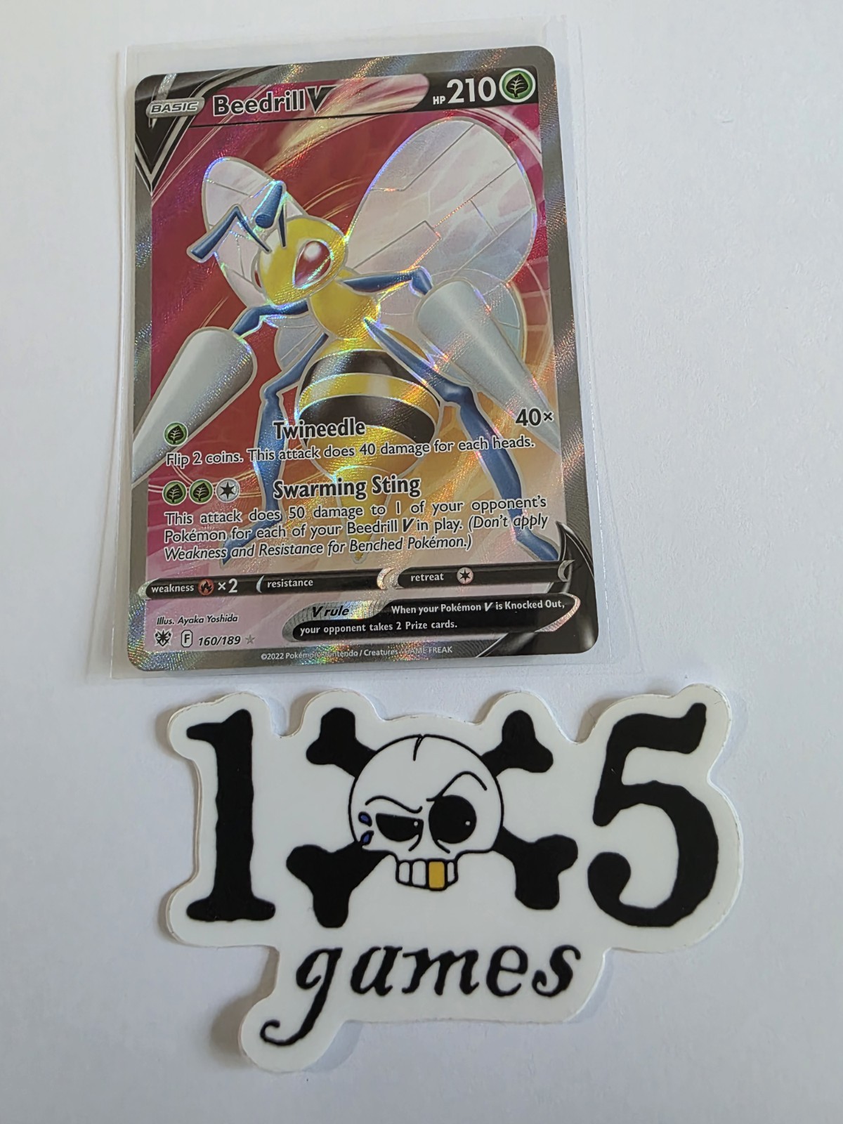 Beedrill V (Full Art) 160/189 Swsh10: Astral Radiance Holo NM Pack Fresh!!
