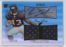 2010 Topps Tribute Dual Relics Blue Rainbow 20/50 Ben Tate #ADR-BT Auto 0jd0
