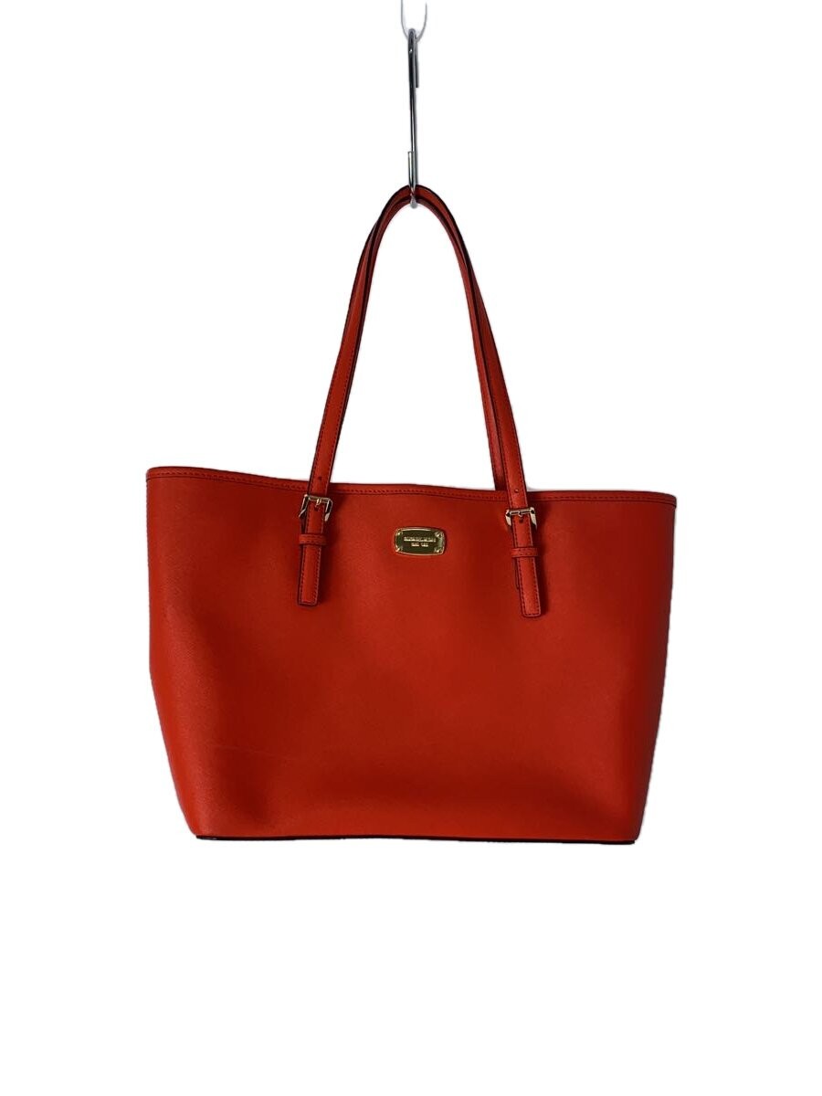 MICHAEL KORS Red Canvas Plain Tote Bag