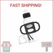 Dr. Brown's Milestones Narrow Sippy Spout Bottle with 100 Silicone Handles, Eas