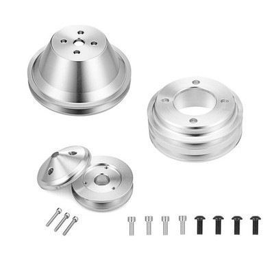 WeiSen Alternator ＆ Crankshaft ＆ Water Pump V-Belt Pulley Kit Comp