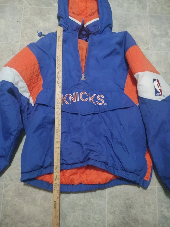 New York NY Knicks Starter Men's Jacket XL Vintage 80s/90s NBA Pullover - Image 2 of 4
