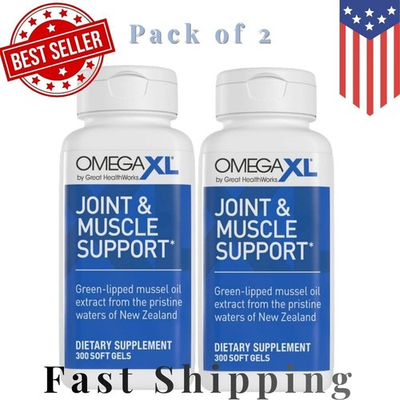 #ad #ad 2Pack Omega XL 300 Capsules.Green Lipped Mussel Joint amp; Muscle Relief Supplement $40.50