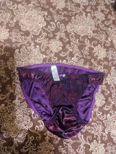 Vintage Victoria's Secret Satin Second Skin Bikini Panties Size Medium