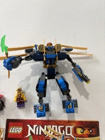 LEGO NINJAGO Fire Mech 70500 & ElectroMech 70754 Sets w/ Minifigures & manuals