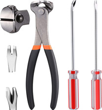 3 Pcs Nail Puller Pliers Nail Remover Tool Set Include 7" End Cutting Pliers 6"