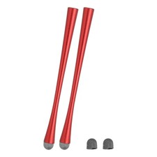 2 Pcs Slim Waist Stylus Pens, Universal Capacitive Stylus, Red