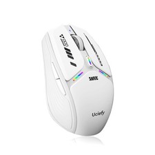 V19 Wireless Mouse, 2.4GHz Rechargeable Mouse LED with Battery Indicator, Mag...