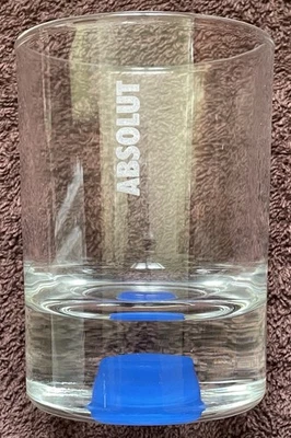 NEW ABSOLUTE Vodka Glass Blue Base - Image 1 of 4