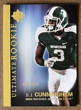 2012 Ultimate Rookie #5 B.J. Cunningham /450 Michigan State Numbered Upper Deck