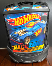 Hot Wheels Race Zone Made in USA 100 Car Rolling Storage Case w Handle