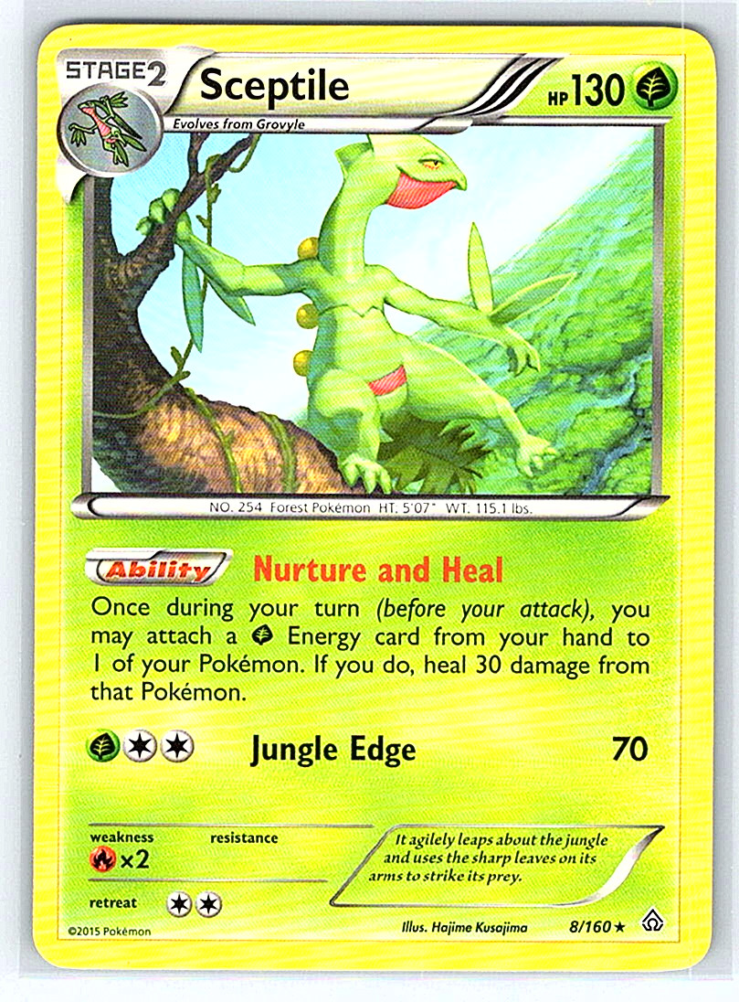 Sceptile 8/160 Primal Clash NM or LP Pokemon Card