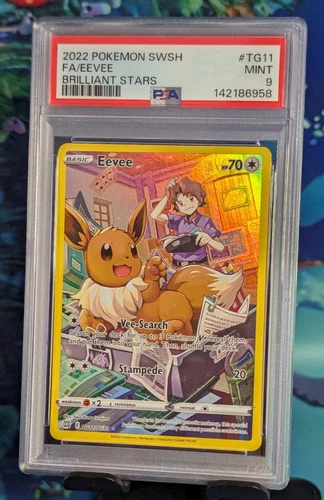 2022 Pokémon SWSH FA/ EEVEE #TG11 Brilliant Stars MINT PSA 9