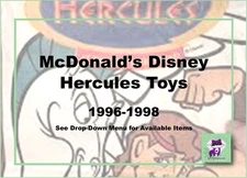 McDonald's Disney Hercules Toys/Parts-Various Year-Pick!