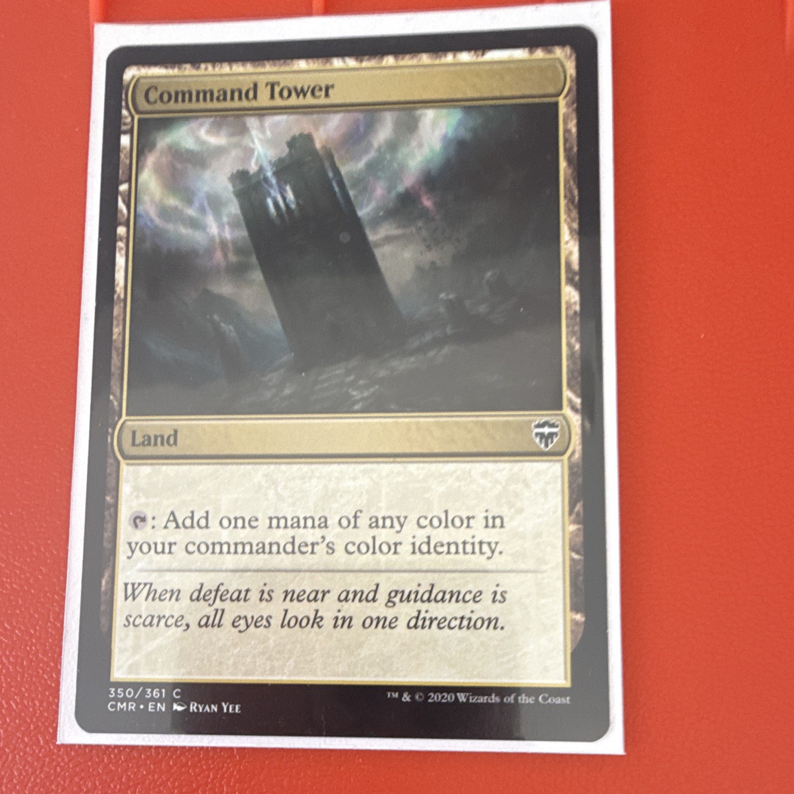 Wizards of the Coast MTG Command Tower CMR 350/361 Foil Ext Art EN 2020