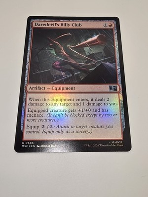 Daredevil's Billy Club Commander: Marvel Super Heroes Foil